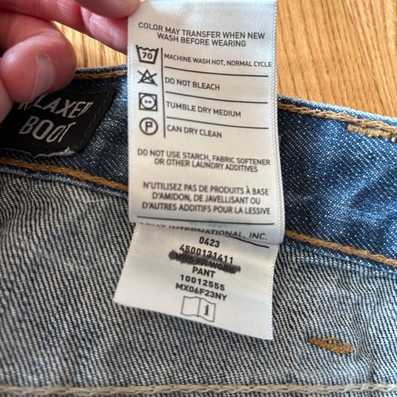 Ariat M4 Jeans Relaxed Boot Cut Mens 36x32 Blue Dark Wash Denim Pants 36 30 31 - Picture 16 of 16